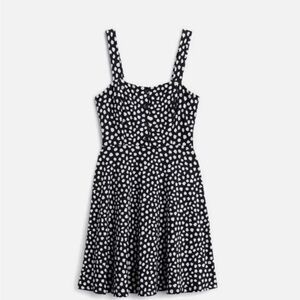 Nine Britton Renie Knit Black and White Polka Dot Dress